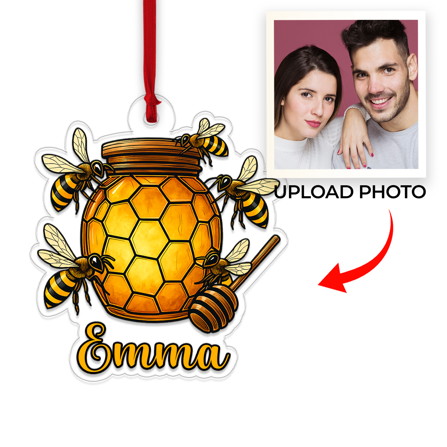 Custom Name Bee And Honey