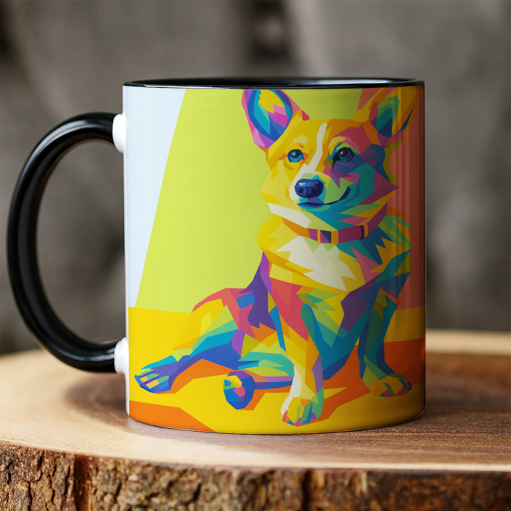 Custom Photo Pop Art Mug Gift For Dog Lovers