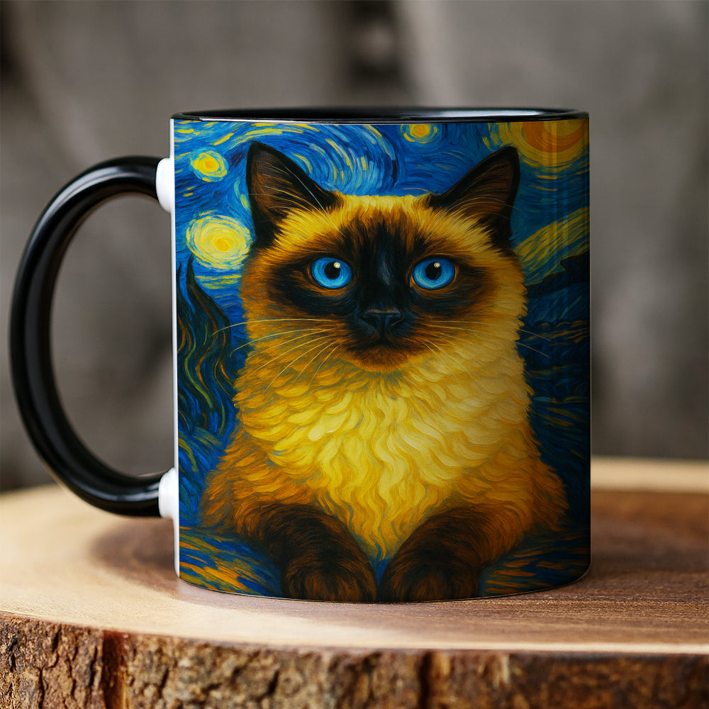 Custom Photo Cat Starry Night Mug Wall Art