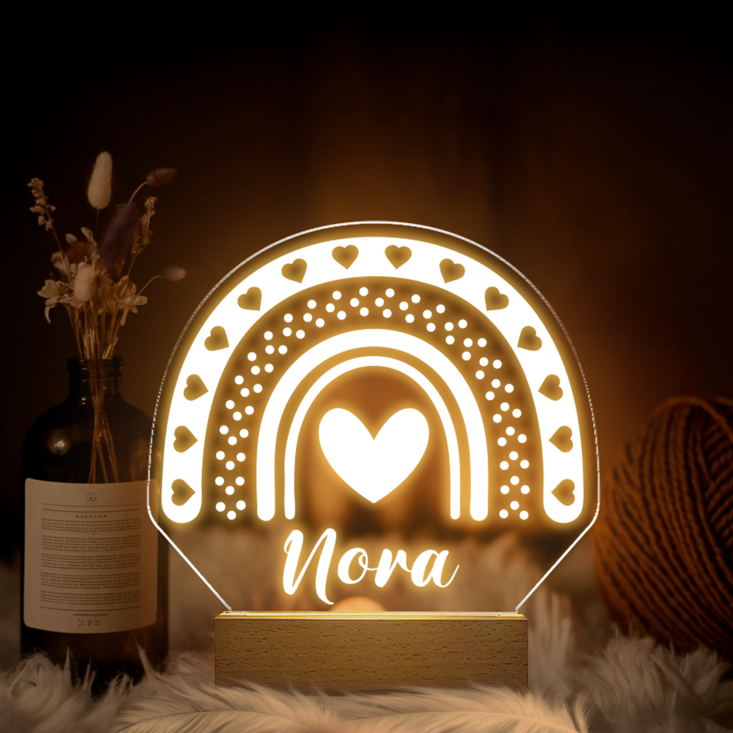 Aeluxlas Personalized Name Light, Children's Night Light, Baby Name Sign Lamp, Nursery Night Light, Gift for Kids, Gift for Her
