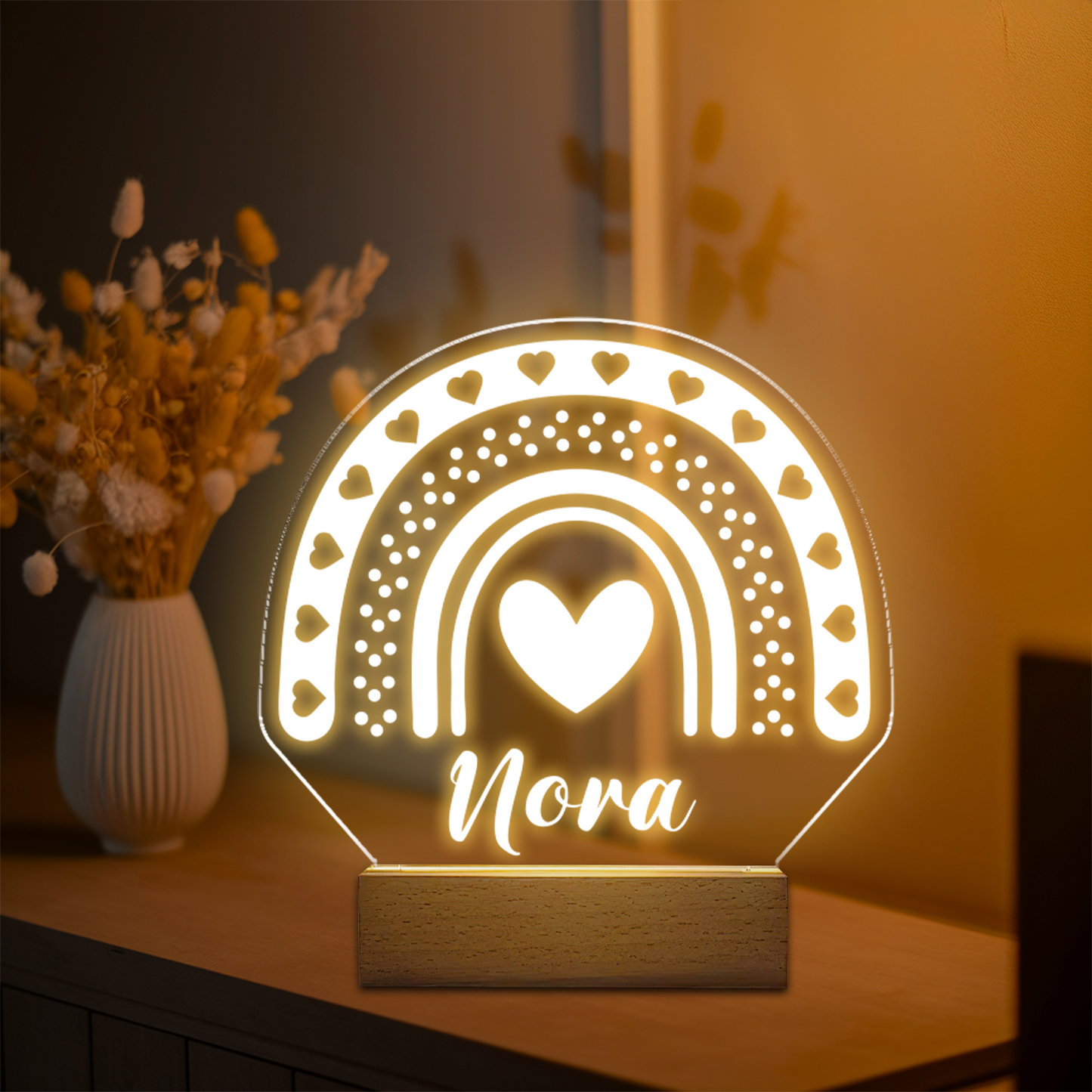Aeluxlas Personalized Name Light, Children's Night Light, Baby Name Sign Lamp, Nursery Night Light, Gift for Kids, Gift for Her