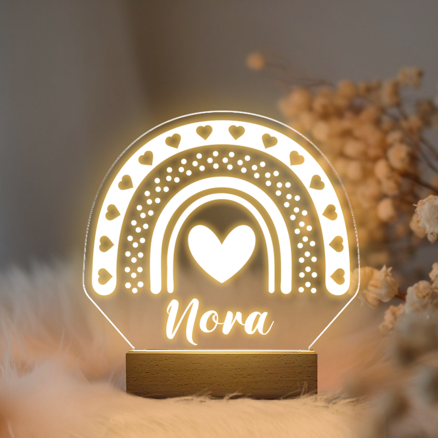 Aeluxlas Personalized Name Light, Children's Night Light, Baby Name Sign Lamp, Nursery Night Light, Gift for Kids, Gift for Her