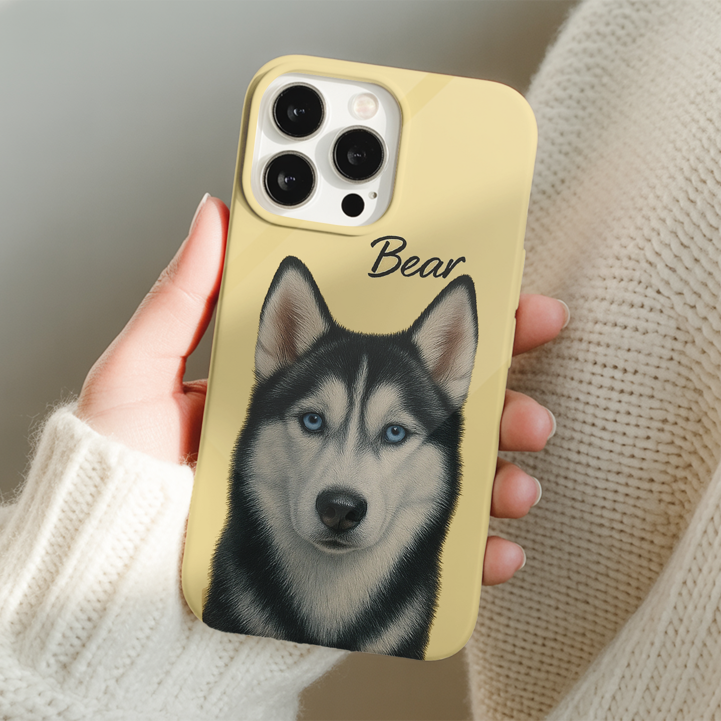 Custom Pet Lover Phone Case – Memorial Animal Design for Cat & Dog Owners THUC9909