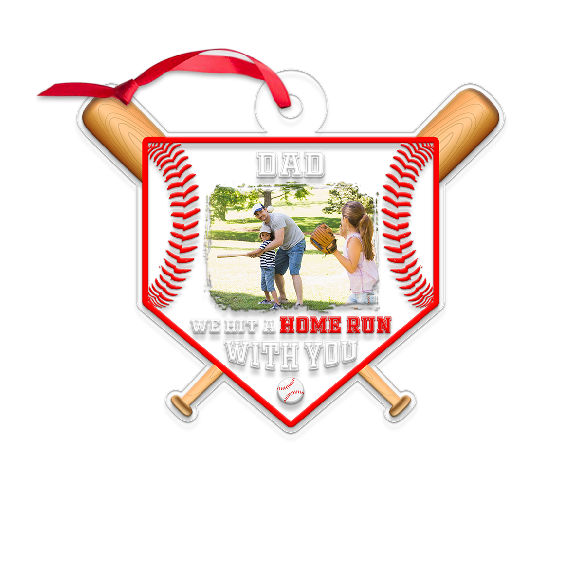 Custom Photo Baseball Dad