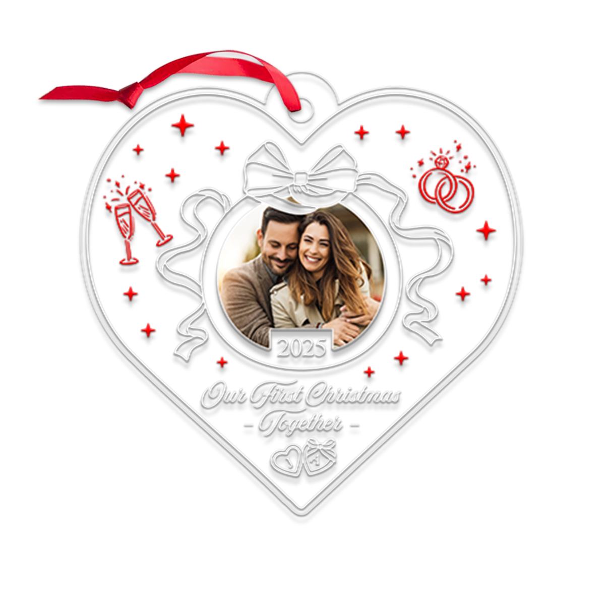 Custom Photo Our First Christmas