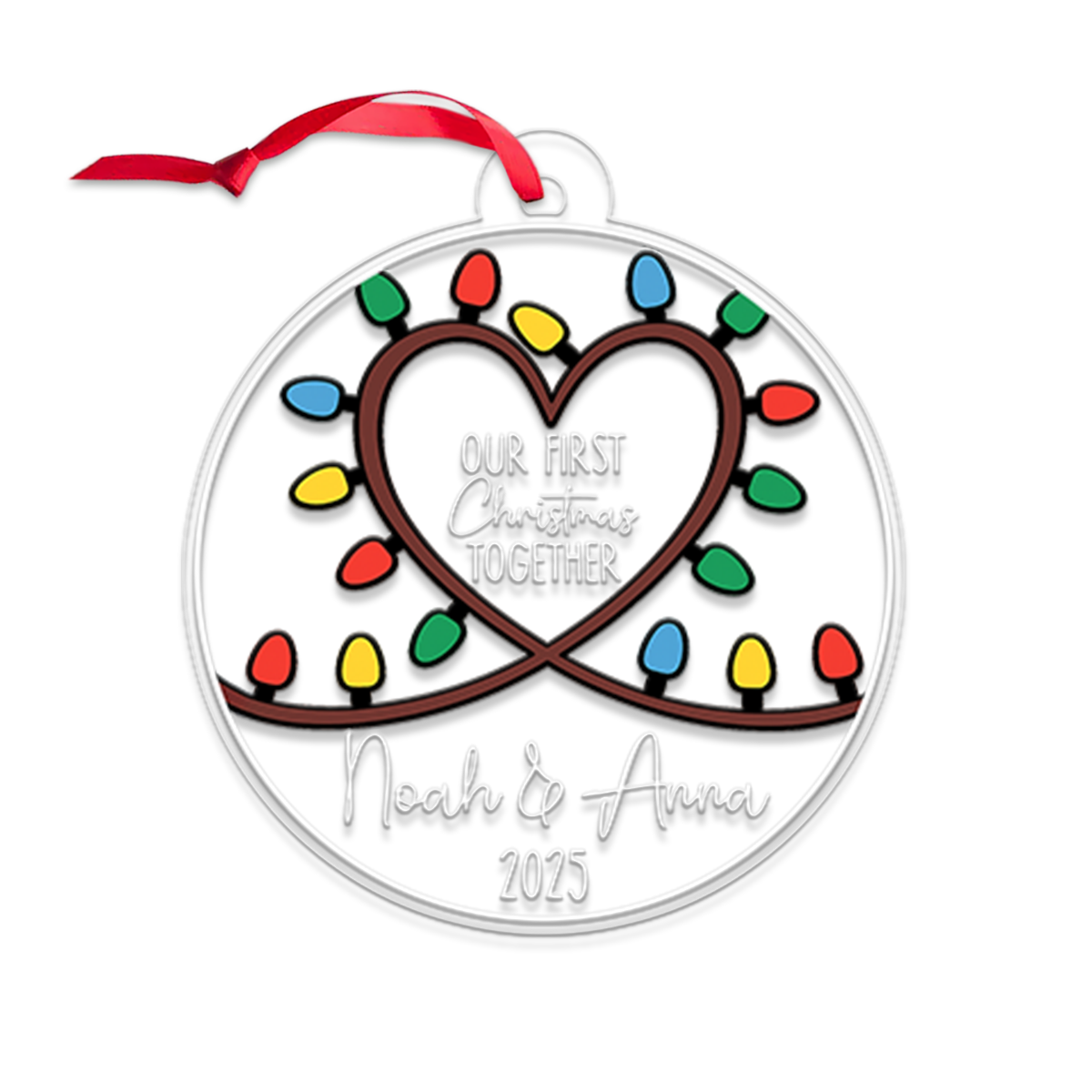 Custom Name Couple Ledlight Art