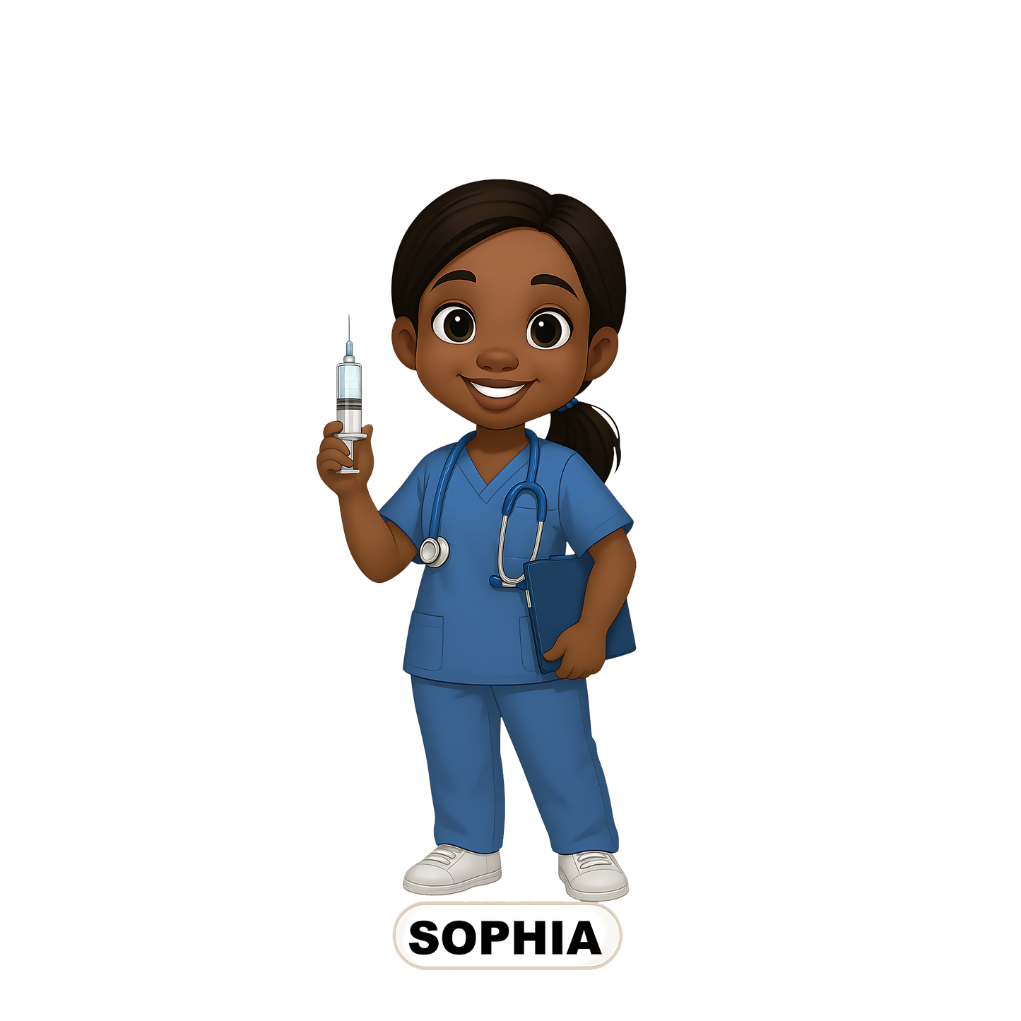 Personalized Photo Nurse Doctor Cartoon Design