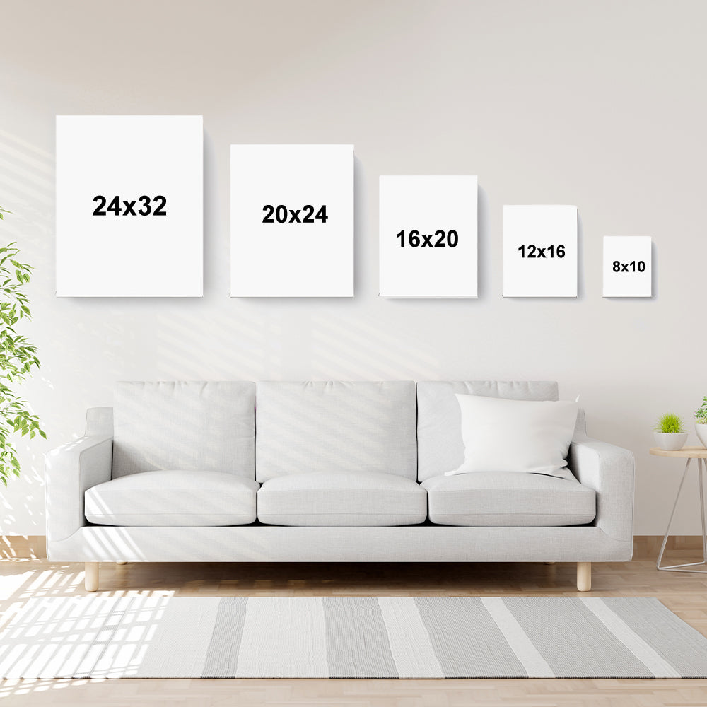 Custom Photo Cat Starry Night Canvas Wall Art