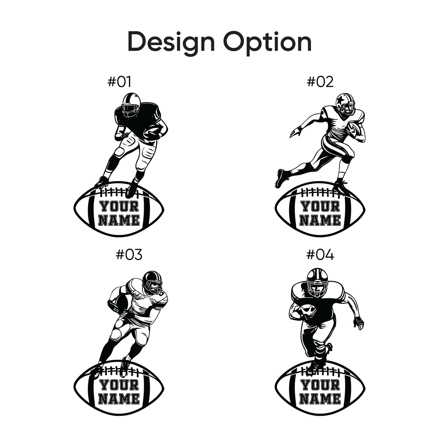 Aeluxlas Personalized Football Player LED Gift, LED Night Light Room Decor, Kids Football Led Room Night Light Lamp