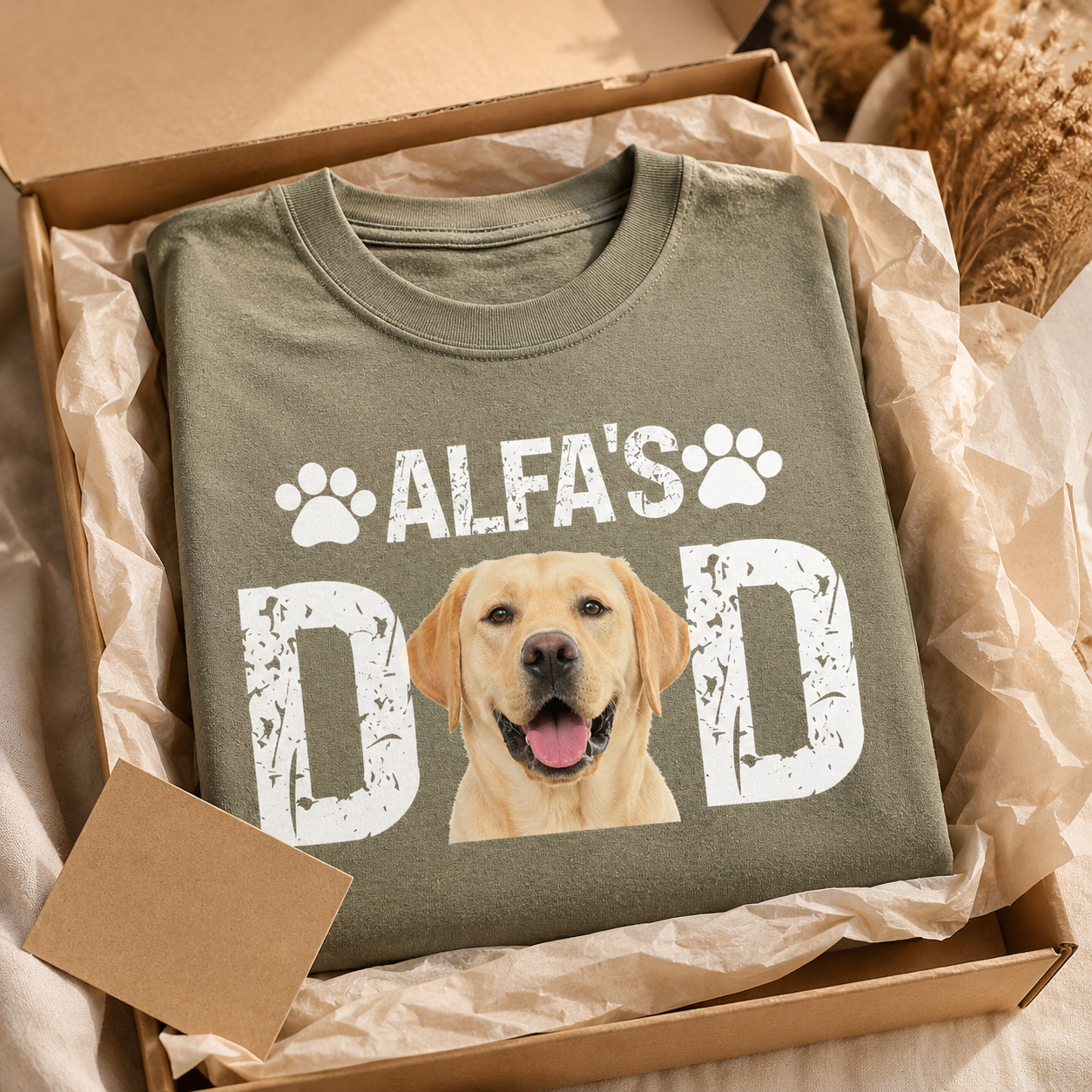 Custom Photo Dog Unisex Wash T-Shirt, Personalized Pet Lover Gift | Gift For Dog Lovers