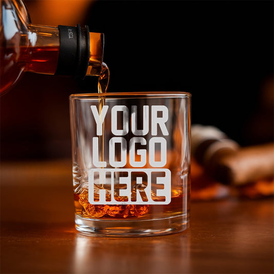 Custom Your Logo Whiskey Glass