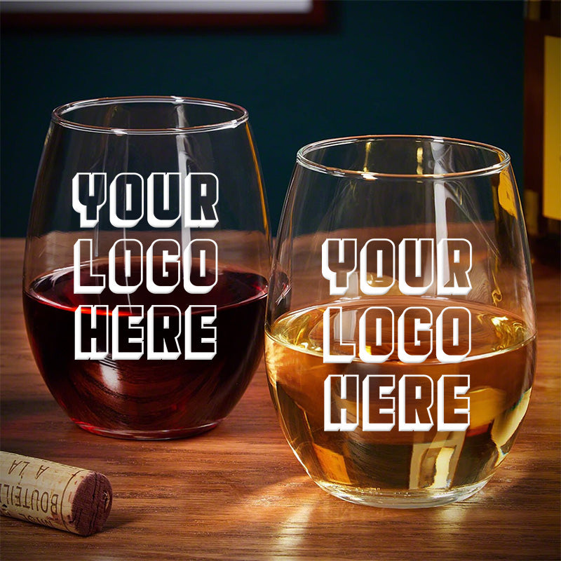 Engraved Custom Your Logo Here Wine Glass