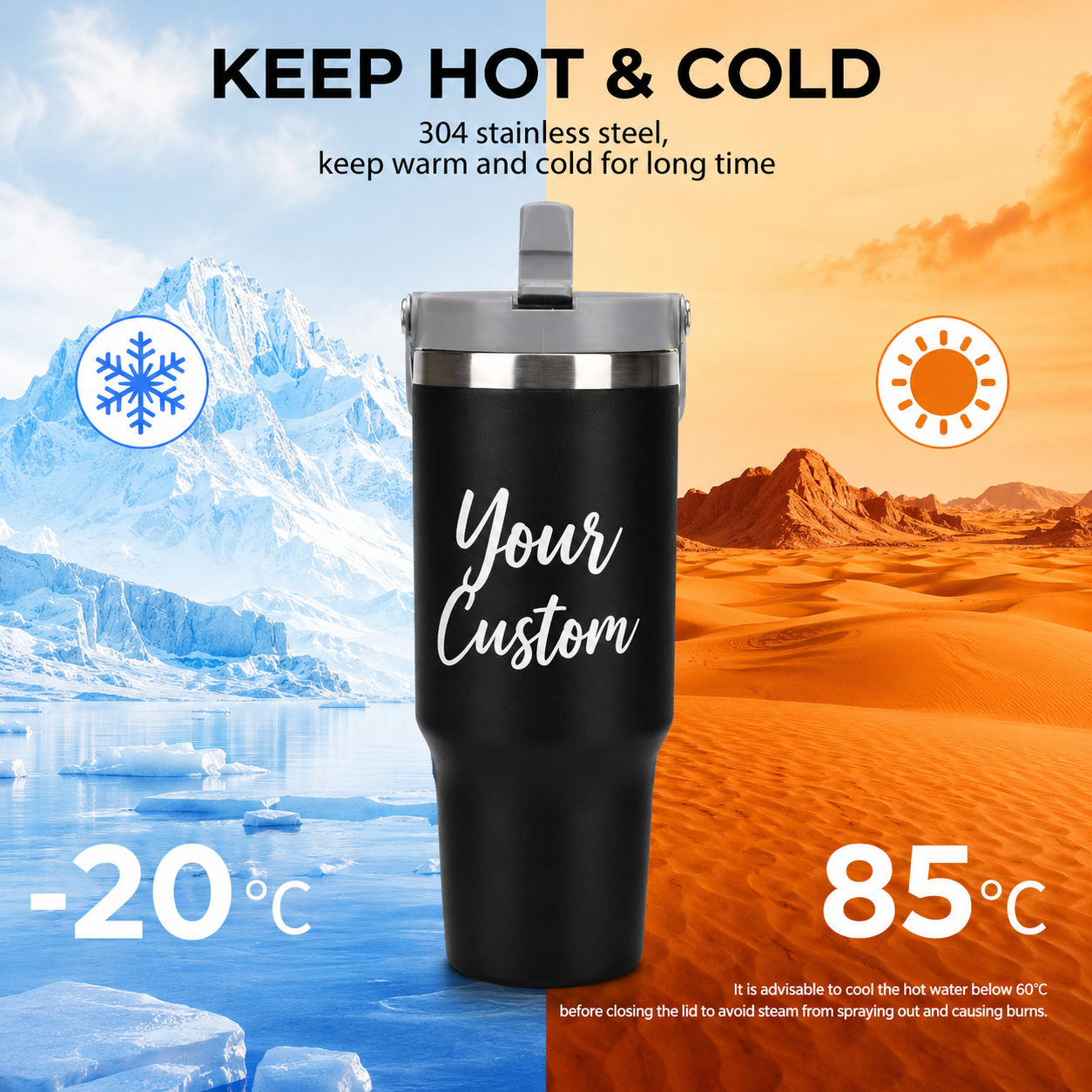 Custom Photo Dakota Horse 30oz Tumbler | Gift For Horse Lovers | Pet Lover Gifts TOM99