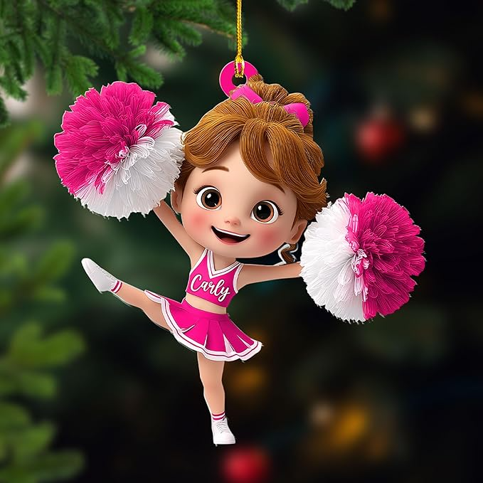Custom Cheerleaders Style 17 Christmas Ornament