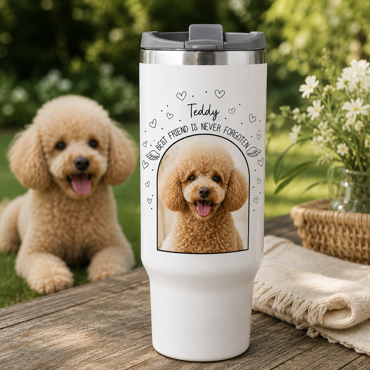 Custom Photo Dog Best Friend 30oz Tumbler | Gift For Dog Lovers | Pet Lover Gifts TOM99