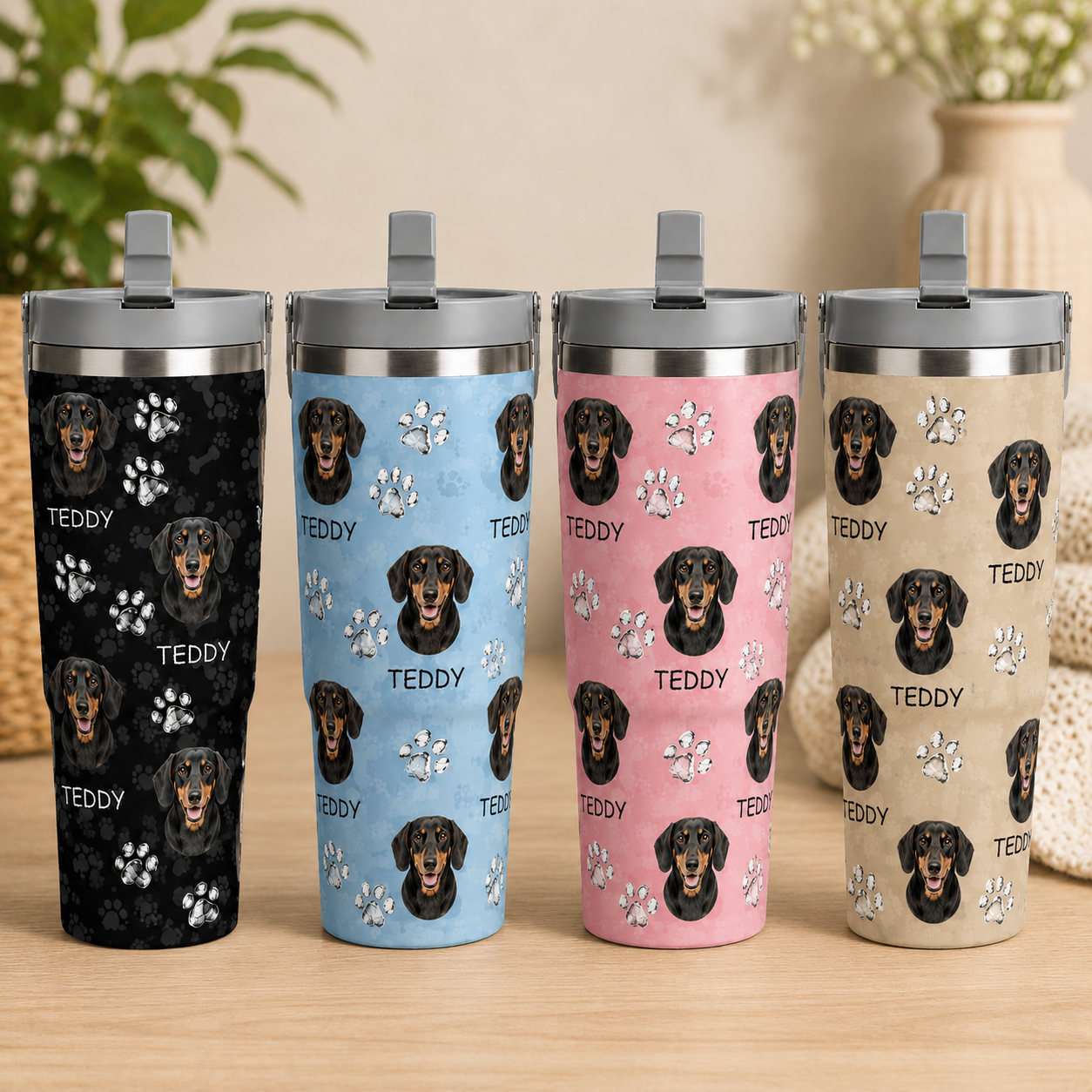 Custom Photo My Dog 30oz Tumbler | Gift For Dog Lovers | Pet Lover Gifts TOM99