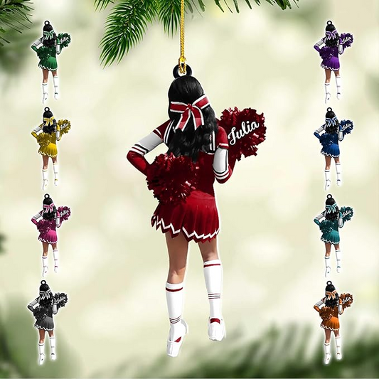 Custom Cheerleaders Christmas Ornament