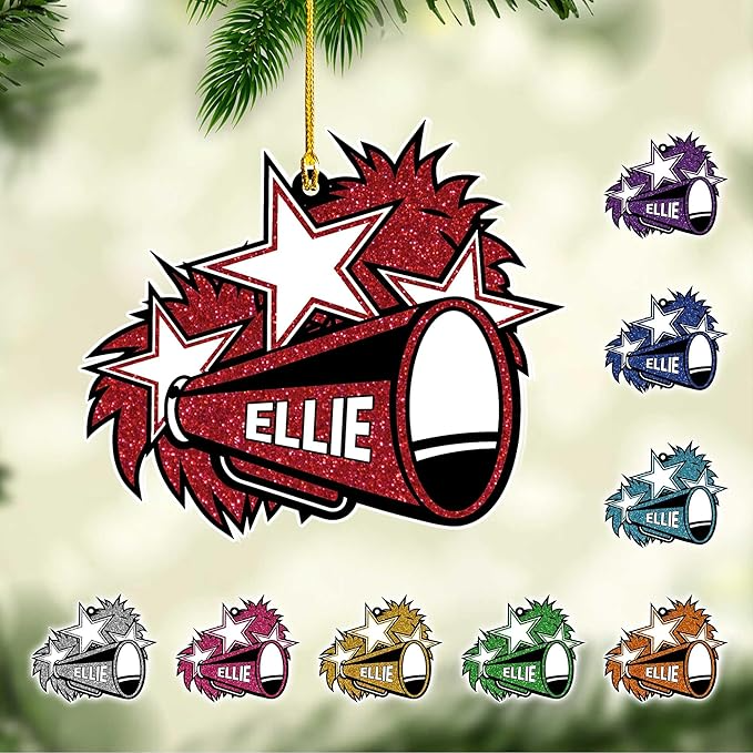 Custom Cheerleaders Style 05 Christmas Ornament