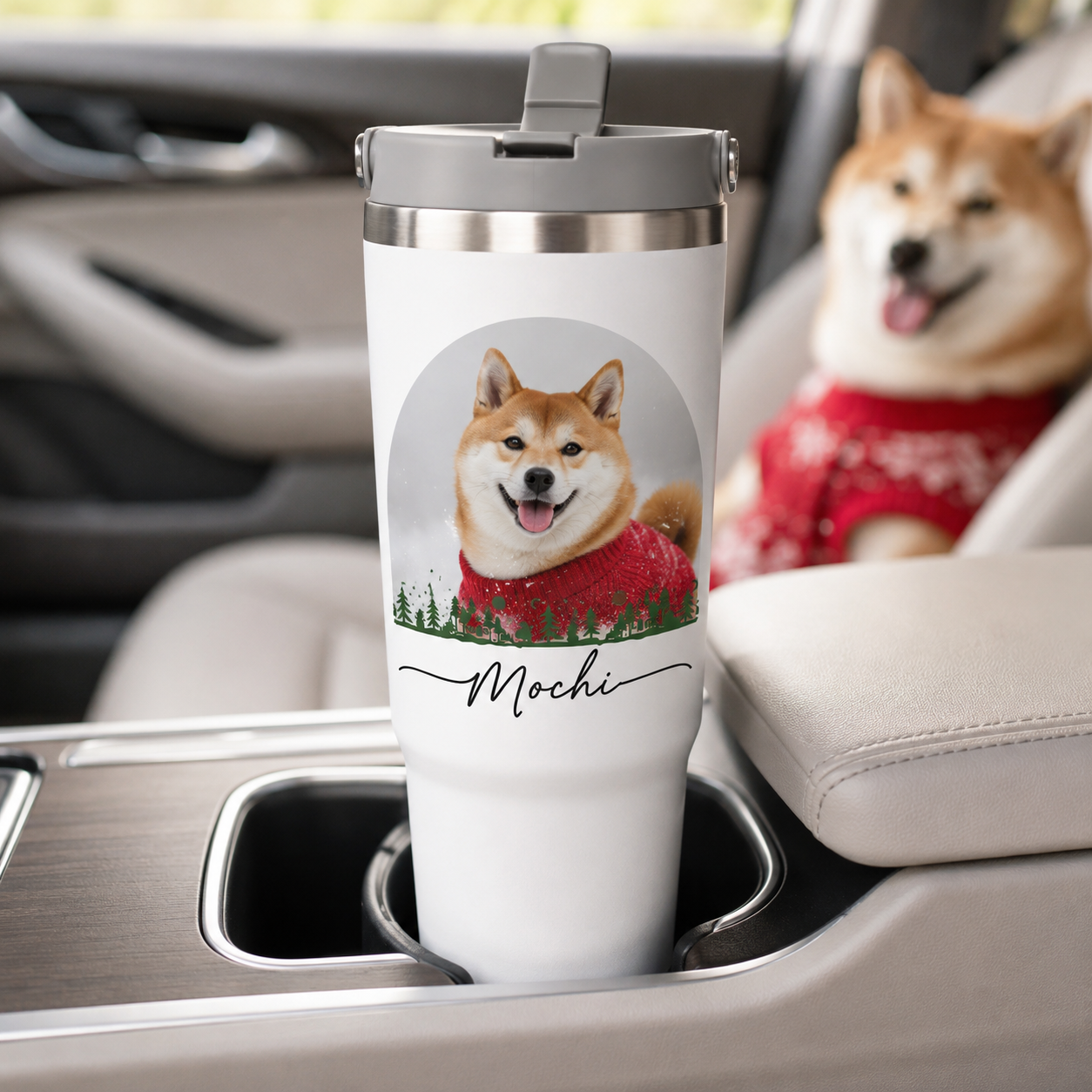 Custom Photo Dog 30oz Tumbler | Gift For Dog Lovers | Pet Lover Gifts TOM99