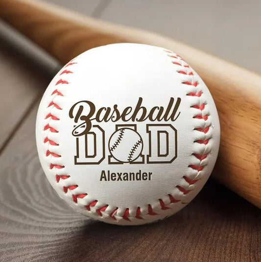 Personalized Baseball Dad Engraved | Custom Gift For Dad | Engraved Gift For Dad
