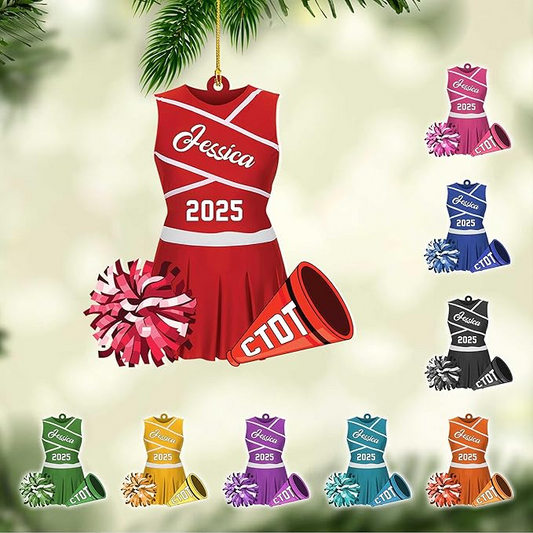 Custom Cheerleaders Style 09 Christmas Ornament