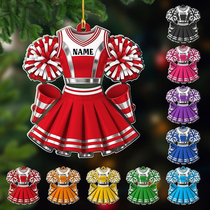 Custom Cheerleaders Style 14 Christmas Ornament