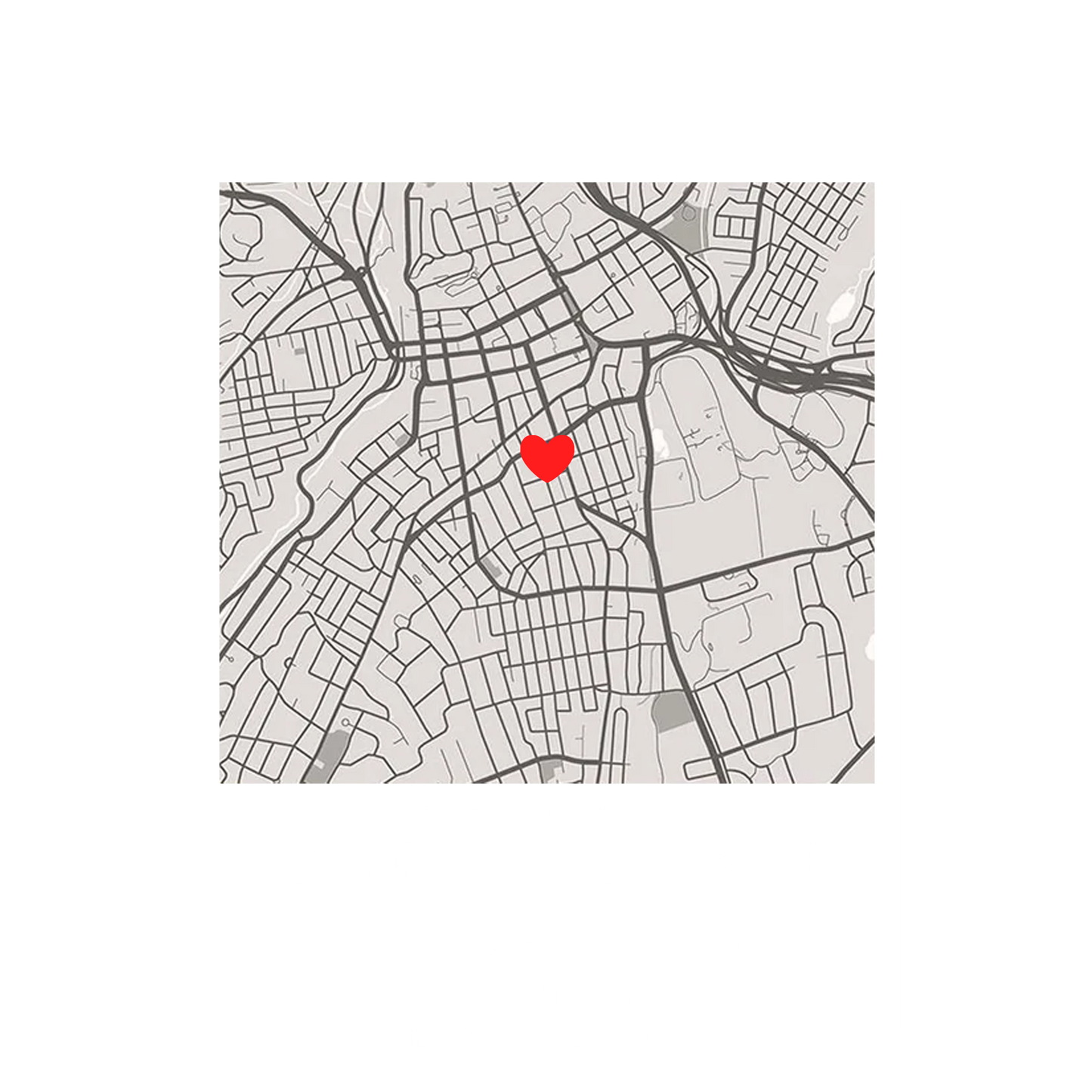 Custom Map Our First Date Couple