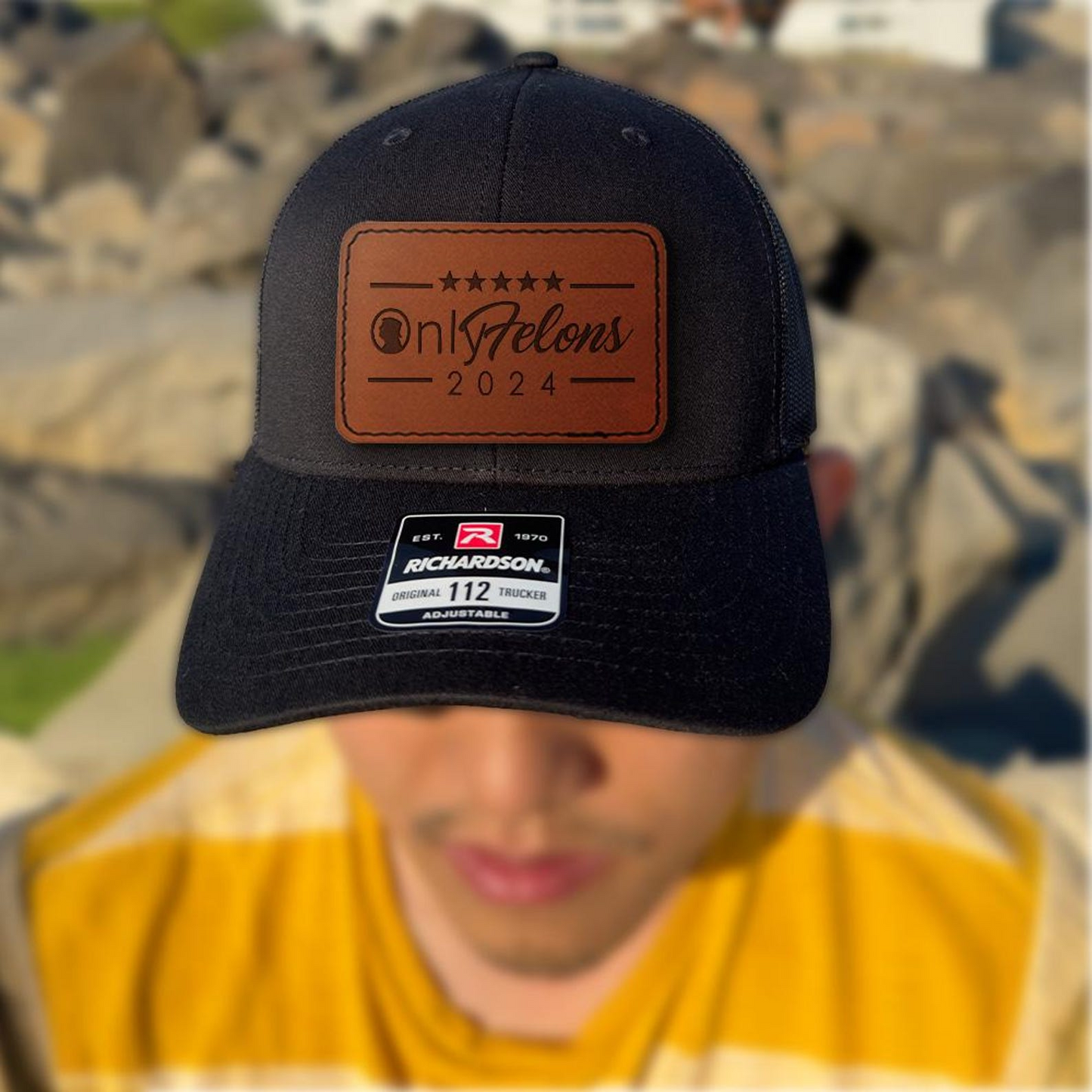 Only Felons 2024 Hat | Only Felons Trucker Hat Gifts| Trump Hat | Trump 45 47 Trucker Cap | Patch Trucker Hat | Trump Richardson 112