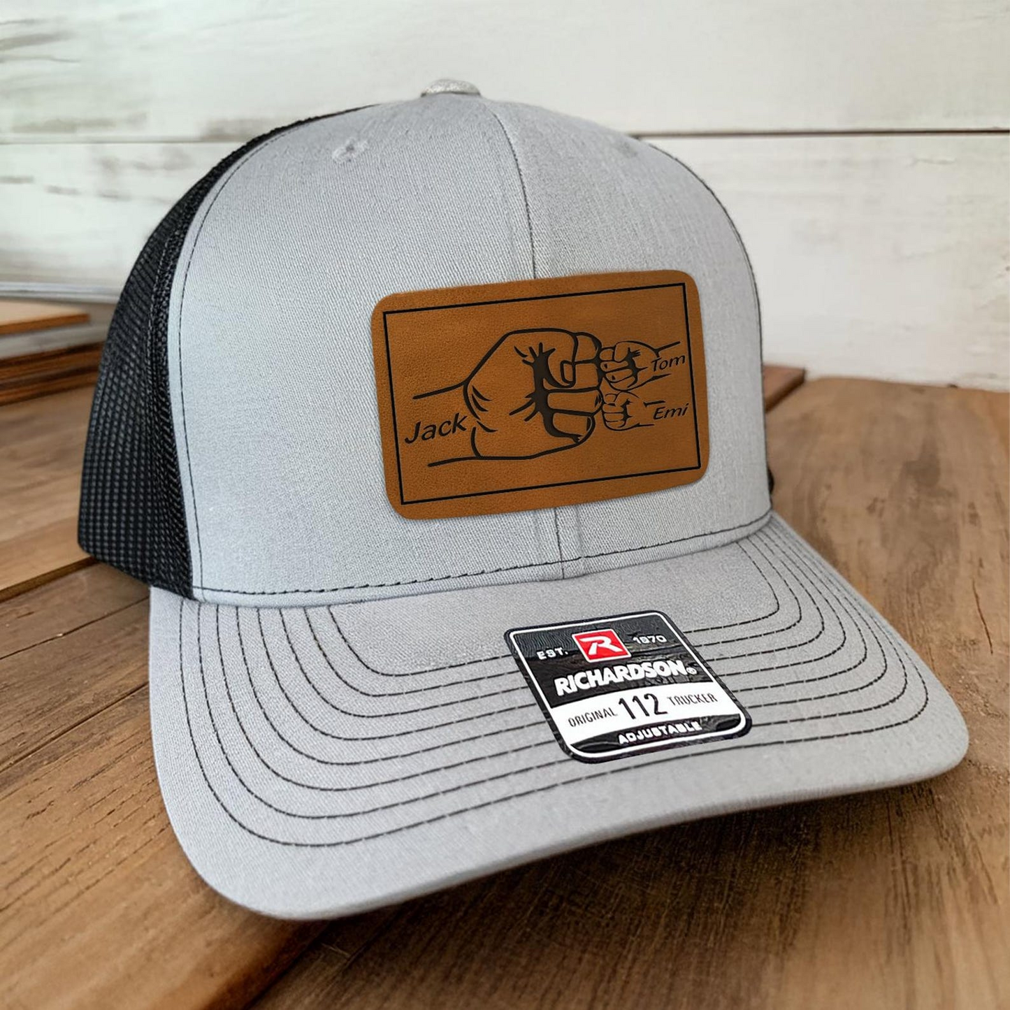 Custom Name Dad Fist Bump | Personalized Dad Hat | Father's Day Gift | TNH016