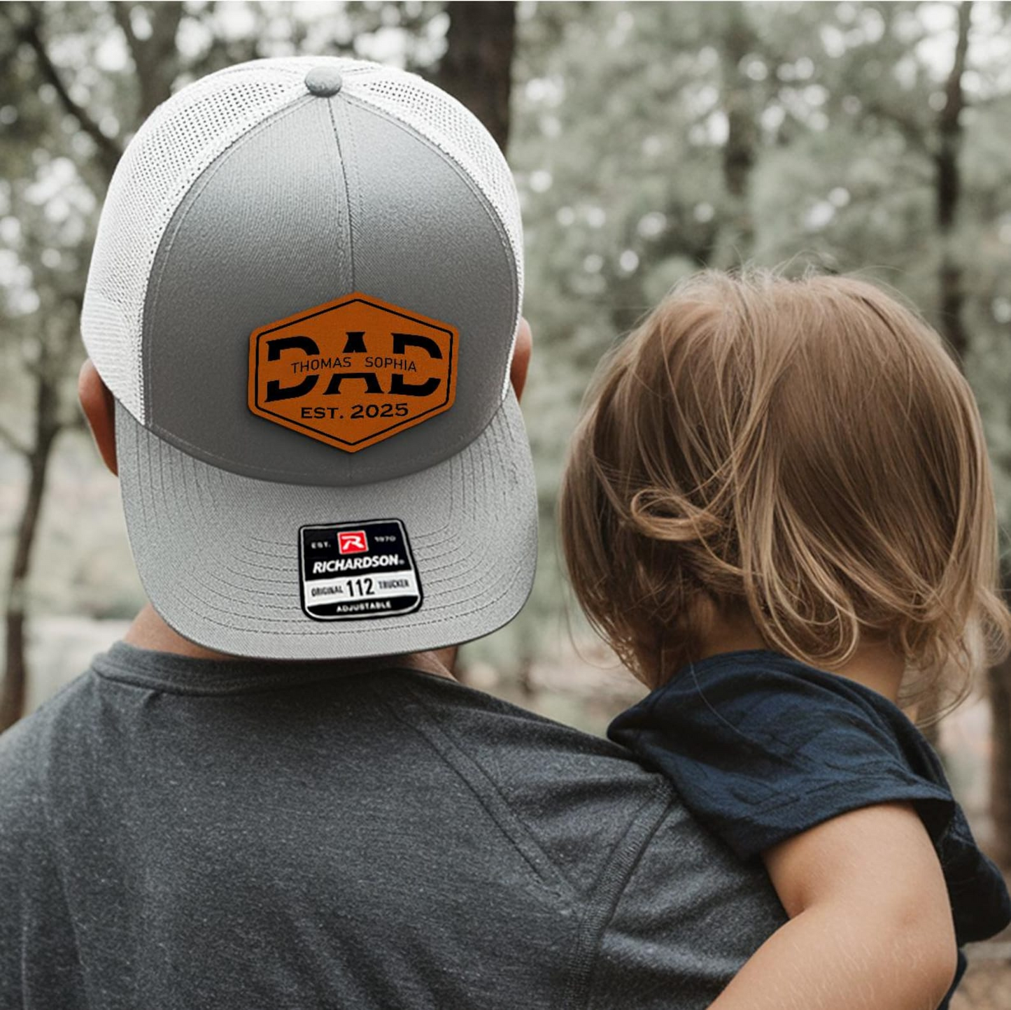 Custom Dad & Kid Name Trucker Hat | Personalized Dad Hat with Kids Names | Father's Day Gift | TNB133
