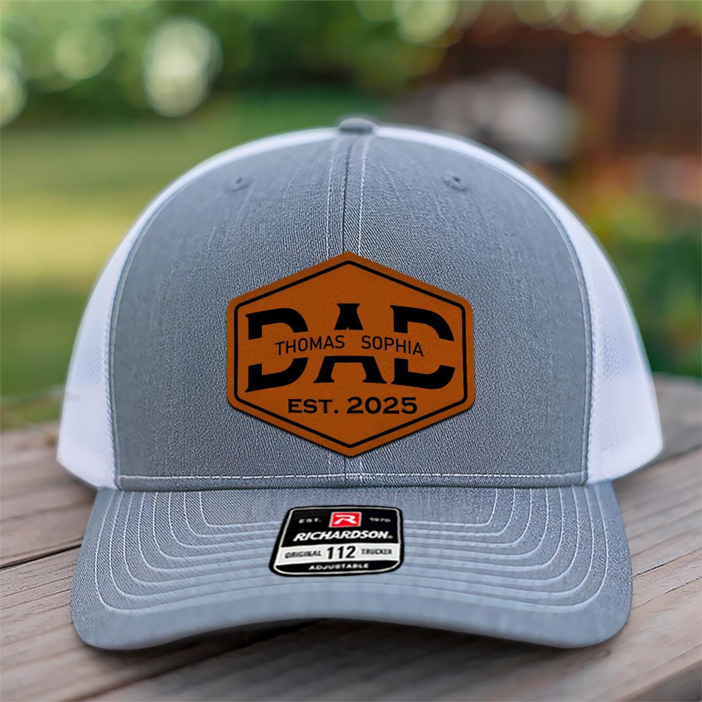 Custom Dad & Kid Name Trucker Hat | Personalized Dad Hat with Kids Names | Father's Day Gift | TNB133