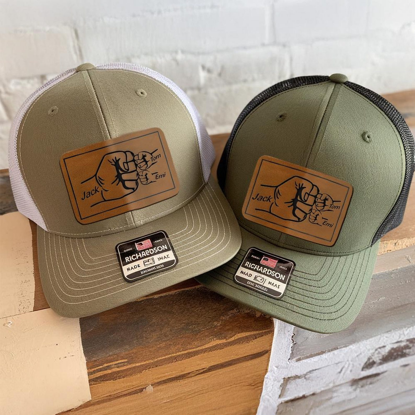 Custom Name Dad Fist Bump | Personalized Dad Hat | Father's Day Gift | TNH016