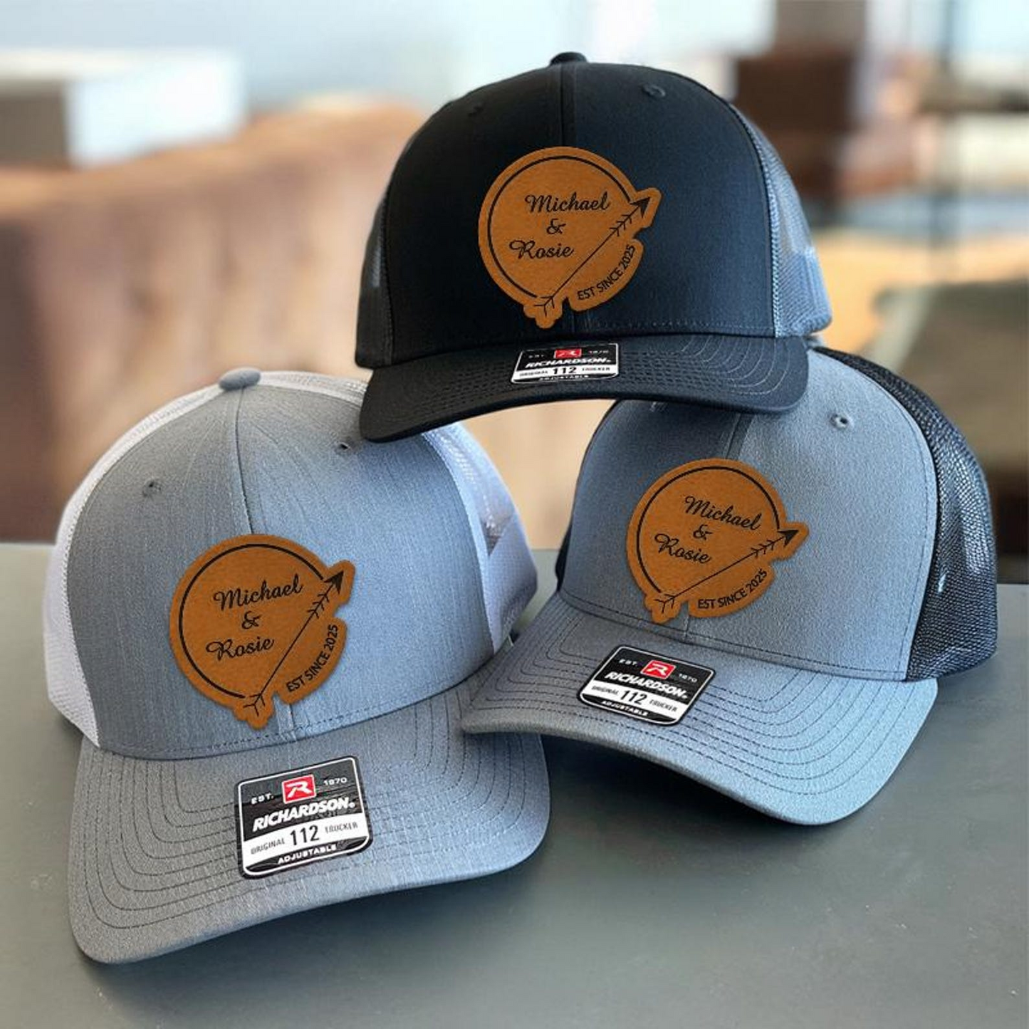 Personalized Wedding Richardson Hat | Groomsman Hats | Custom Wedding Party Hats