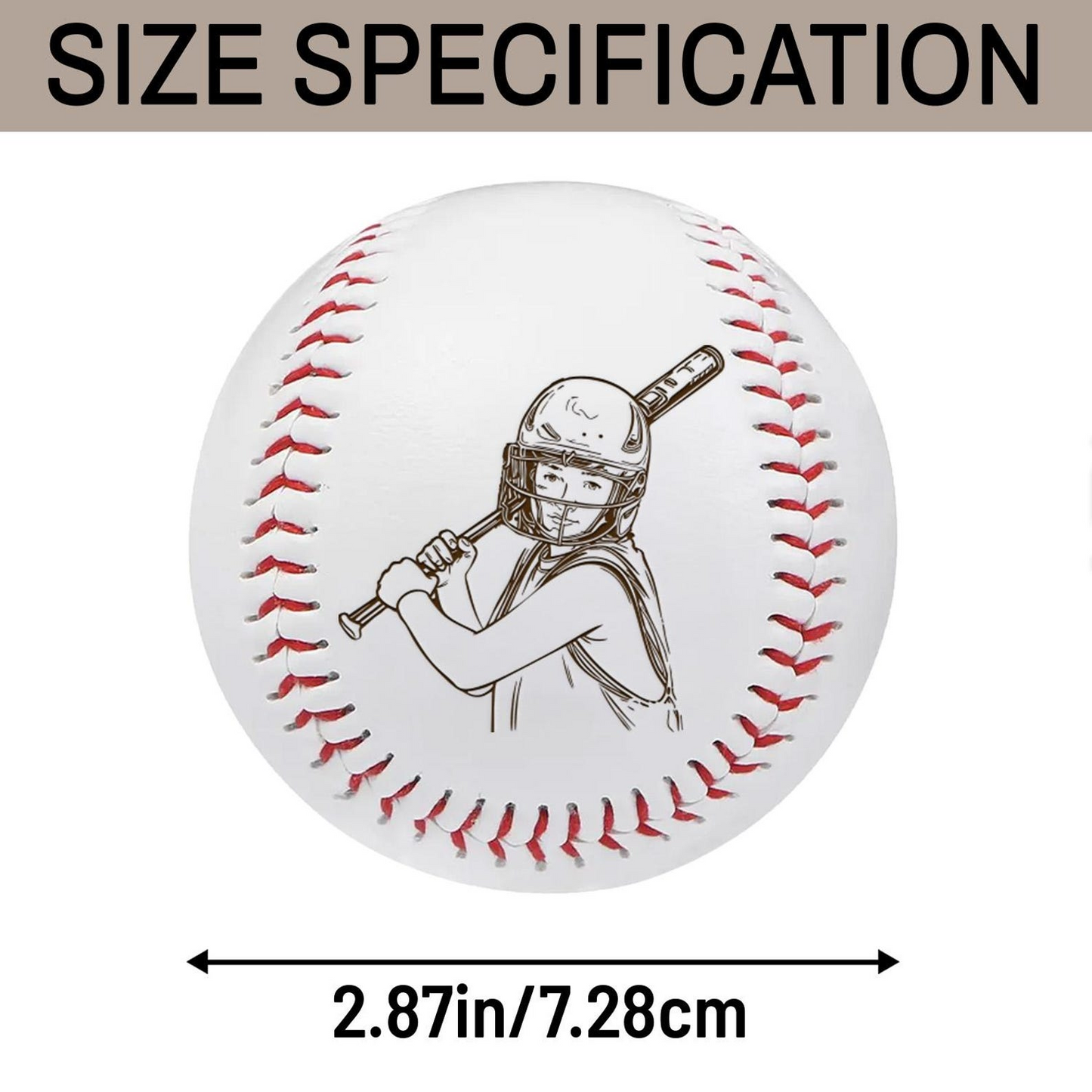 Custom Photo on Baseball Ball Engraved | Personalized Your Kids Picture | Gifts For Son | Personalized Baseball Balls