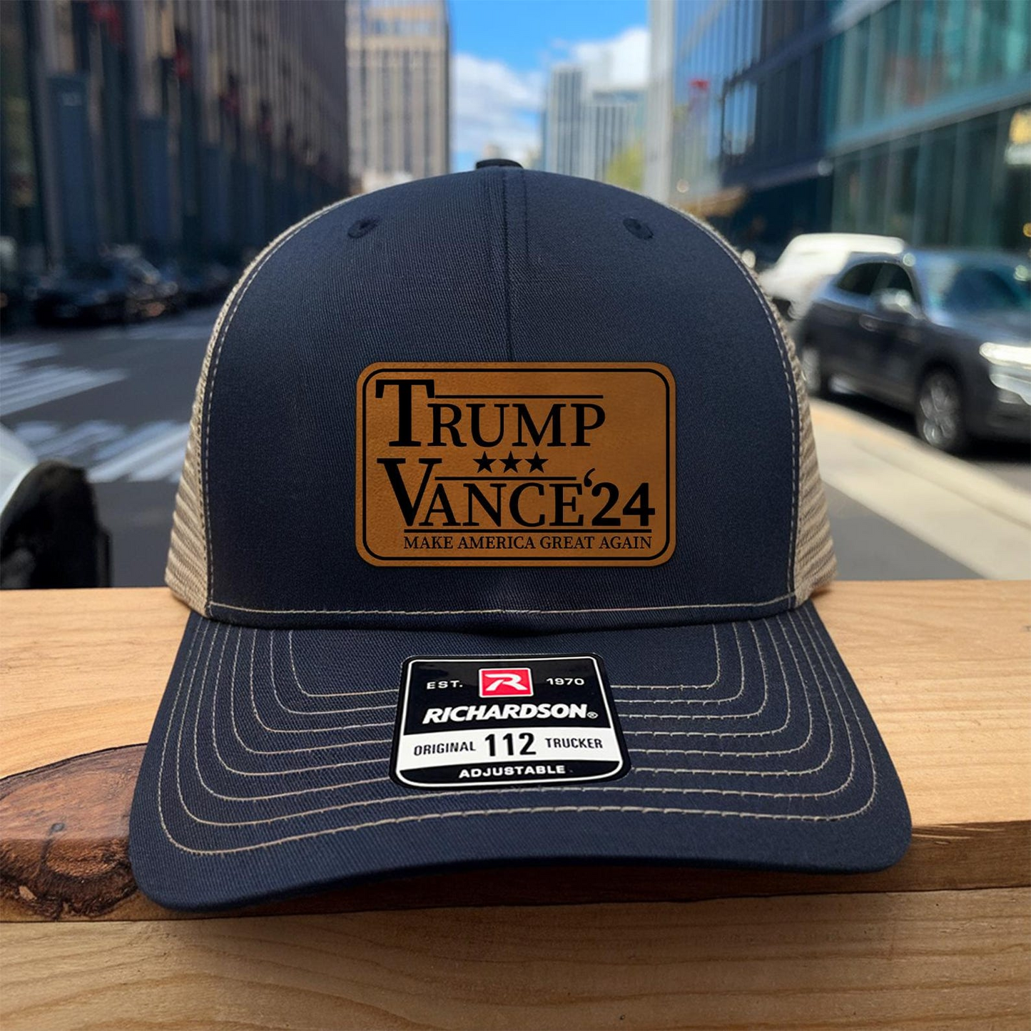 Trump Vance 2024 Hat | Trump Hat | Support Trump | Leather Patch Hat