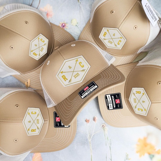Custom Wedding Hat For Groom Set | Wedding Trucker Hat Set | Personalized Groom Hat