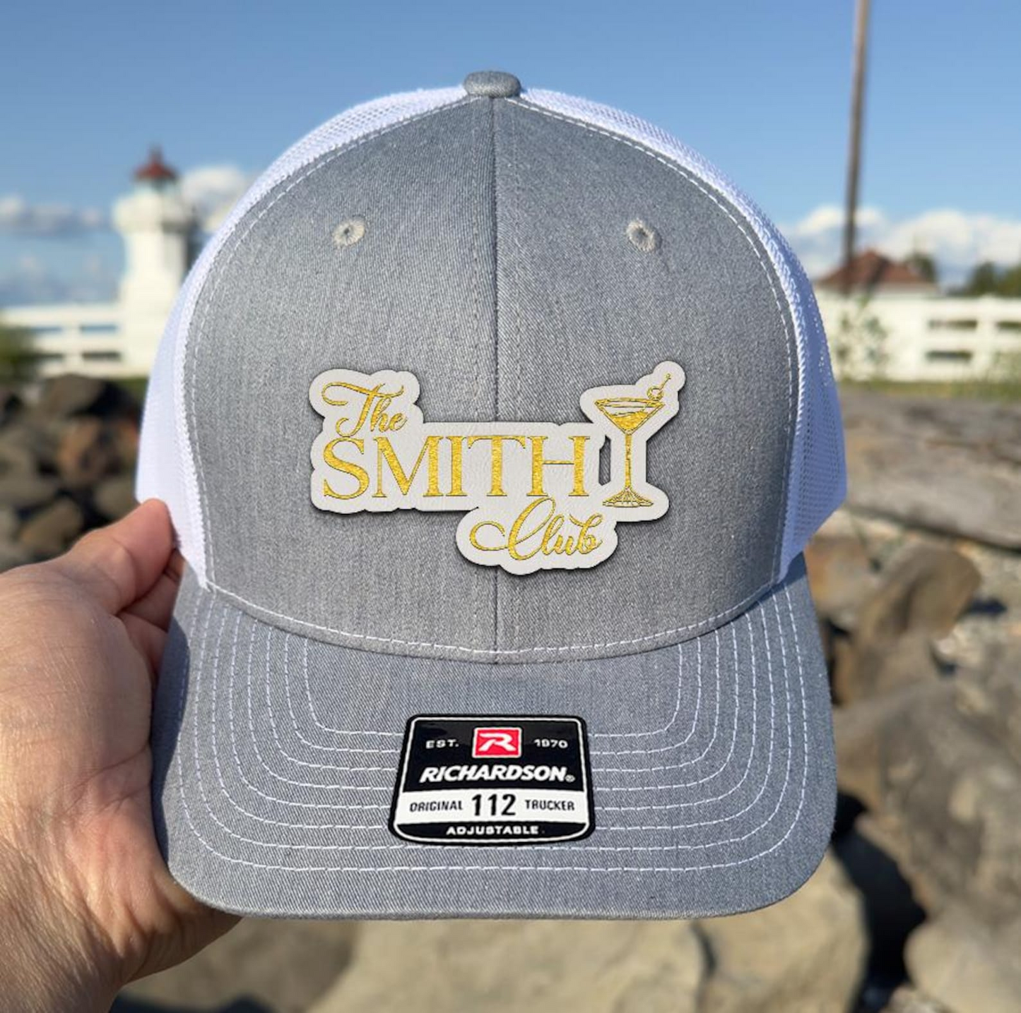 Personalized Wedding Welcome Hat | Custom Name Leather Patch Hat | Wedding Party Gift