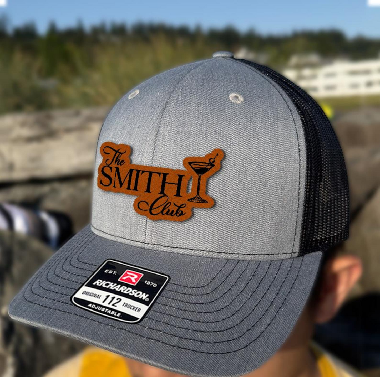 Personalized Wedding Welcome Hat | Custom Name Leather Patch Hat | Wedding Party Gift
