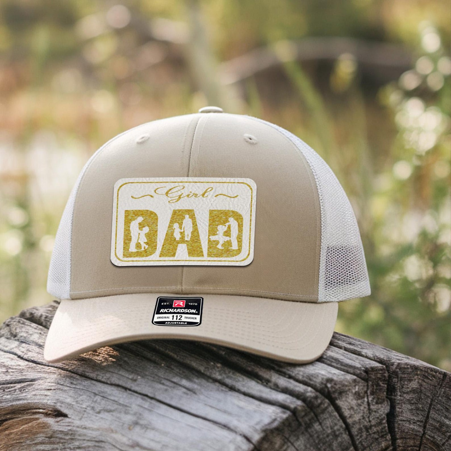 Girl Dad Trucker Hat | Leather Patch Hat | Father's Day Gift | TNB185