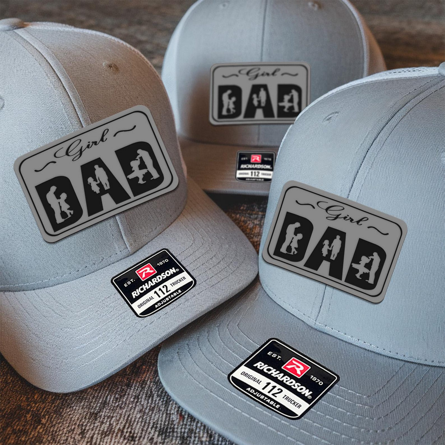 Girl Dad Trucker Hat | Leather Patch Hat | Father's Day Gift | TNB185