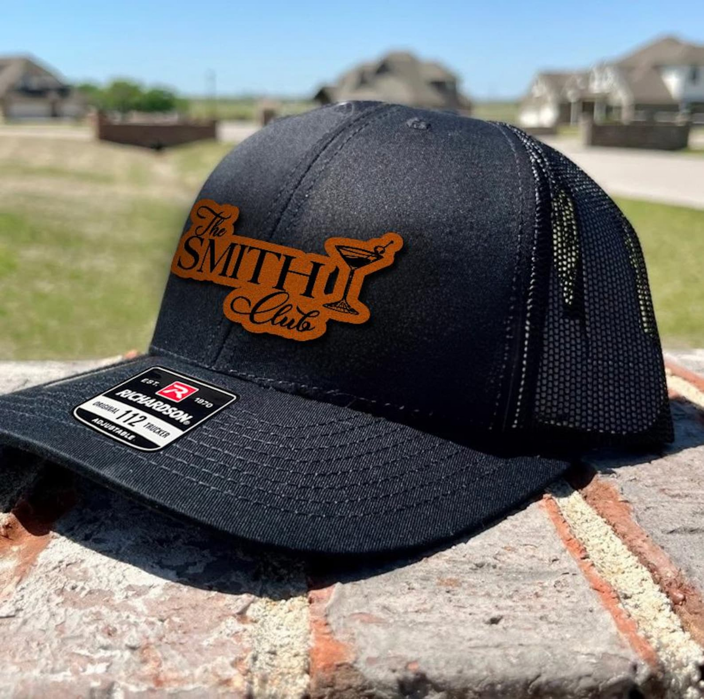 Personalized Wedding Welcome Hat | Custom Name Leather Patch Hat | Wedding Party Gift