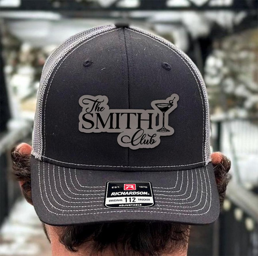 Personalized Wedding Welcome Hat | Custom Name Leather Patch Hat | Wedding Party Gift