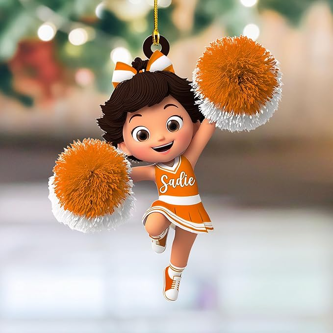 Custom Cheerleaders Style 15 Christmas Ornament