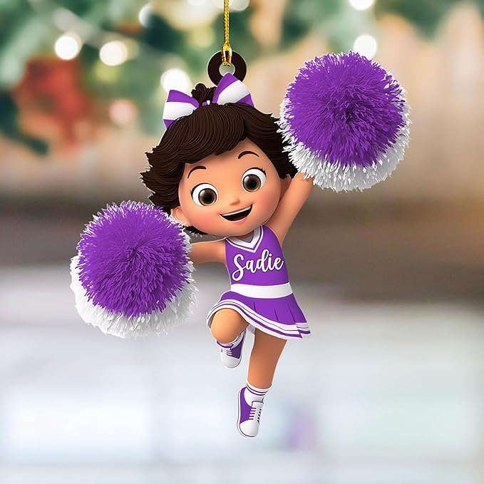 Custom Cheerleaders Style 15 Christmas Ornament