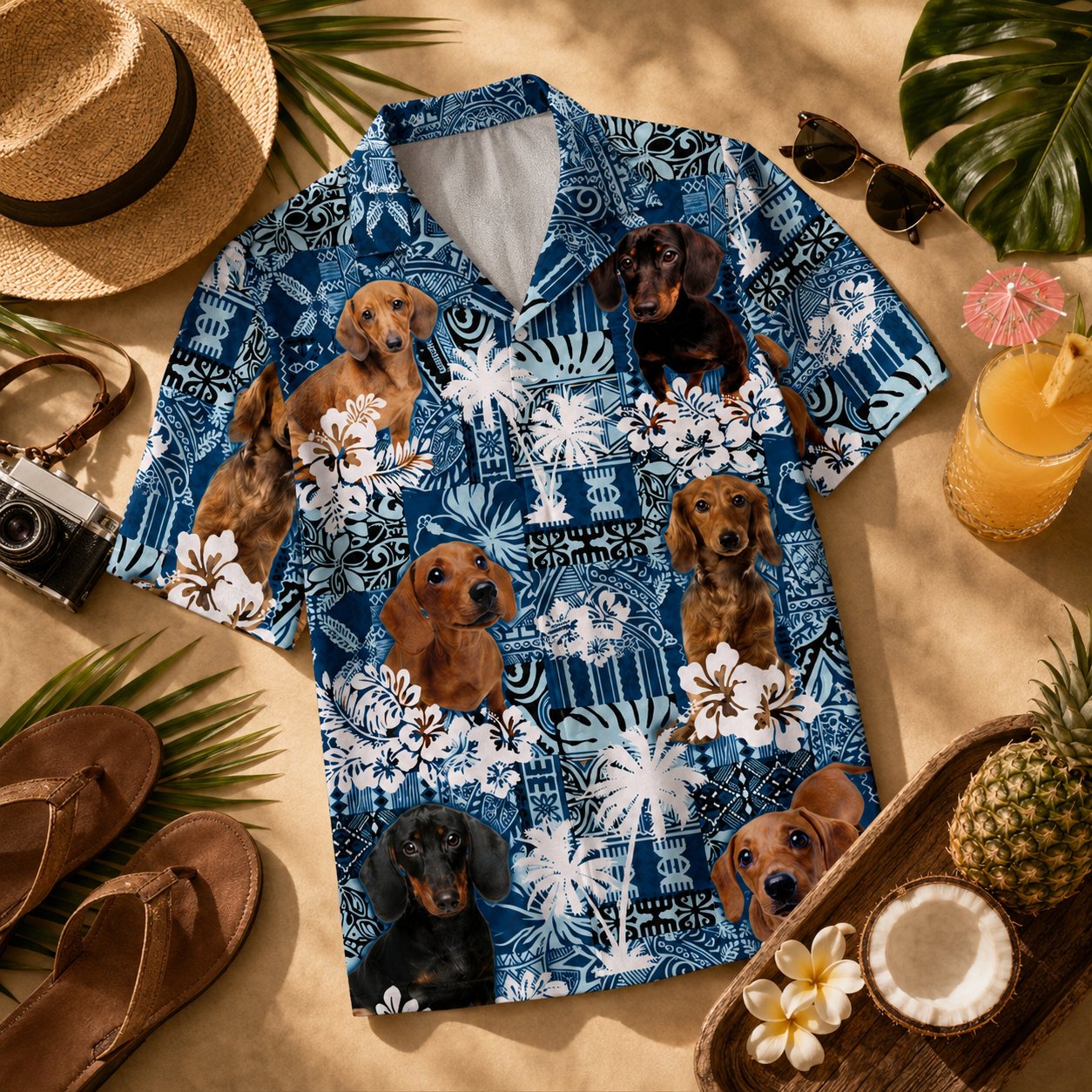 Custom Photo Dog Hawaiian Shirt, Personalized Hawaiian Shirt, Dog Lover Vacation Gift For Dog