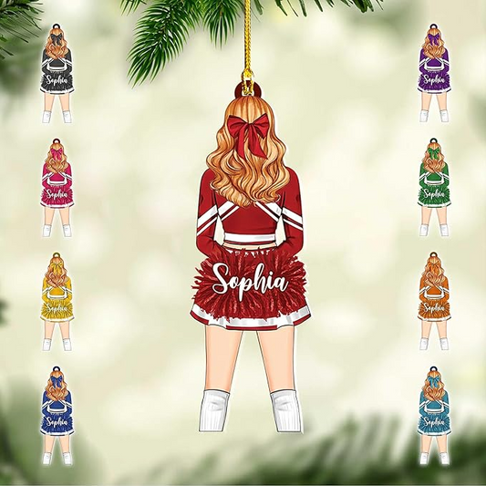 Custom Cheerleaders Style 06 Christmas Ornament