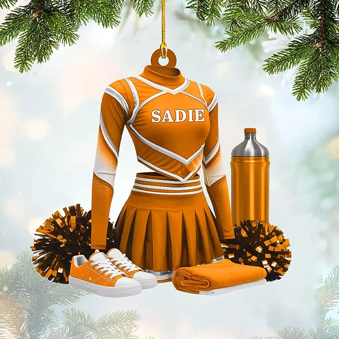 Custom Cheerleaders Style 12 Christmas Ornament