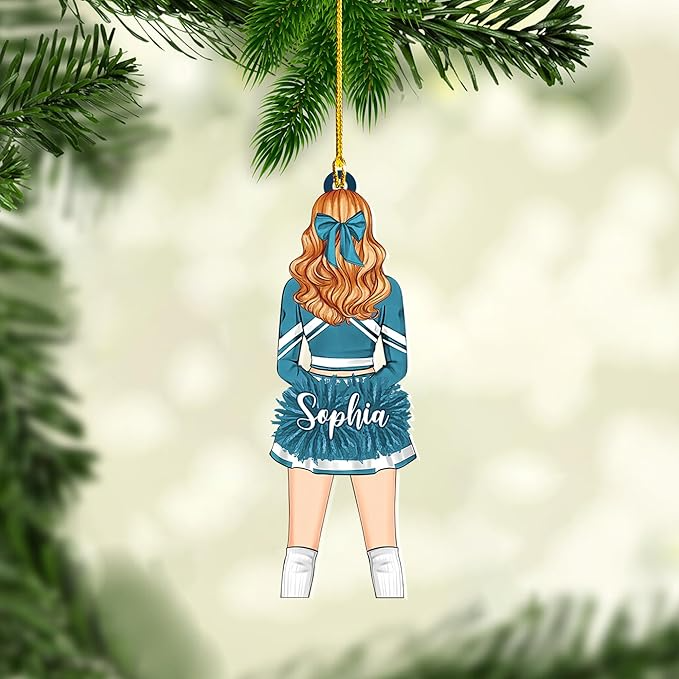 Custom Cheerleaders Style 06 Christmas Ornament