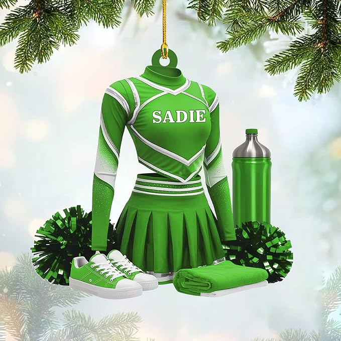 Custom Cheerleaders Style 12 Christmas Ornament