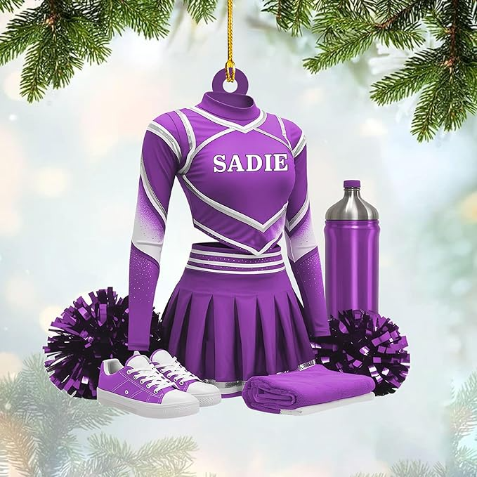 Custom Cheerleaders Style 12 Christmas Ornament